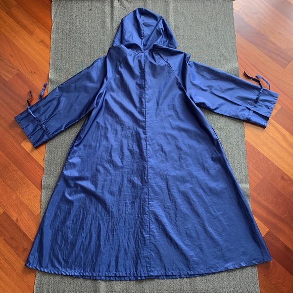 Windbreaker Hooded Long Jacket Vintage Alorna S/M - Picture 12 of 14